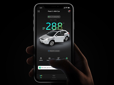 WM MOTOR For iOS app branding car design ios ui ux