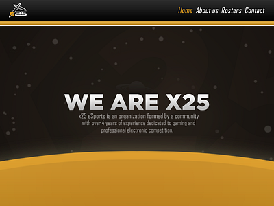 website for x25 esports design web