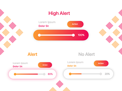 Slider UI Design alert android app application design branding design flat gradient ios minimal ui ux ux ui