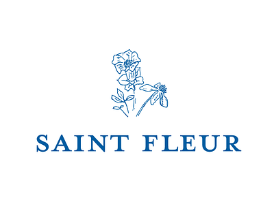 Alt Logo for Saint Fleur brand brand identity branding floral identity logo