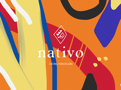 Nativo Web Cover abstract arepa brand brand design brand identity branding logo logo design texture venezuela web design