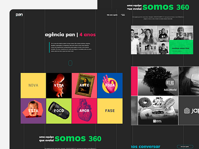 Agencia PAN 360 - website black dark dark ui design layout materialdesign ui ux web website