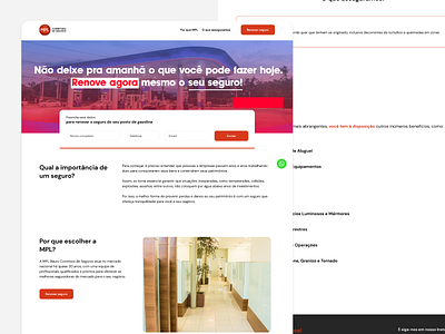MP - landing page design layout ui ux web website