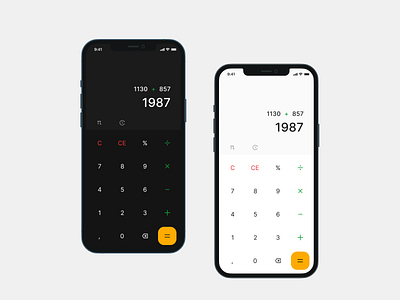 Daily UI :: 004 app calc calculator clean daily dailyui design flat mobile ui ux