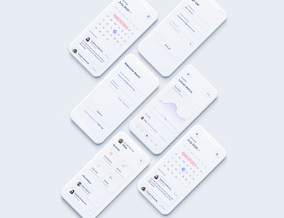 Skeuomorphic Task App apple dashboard dashboard design desing latest design minimal mobile app mobile ui ui ux uxdesign uxui