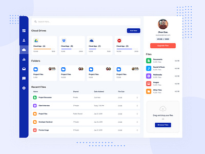 Cloud Drives Dasboard Design
