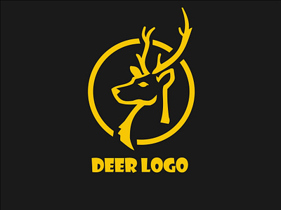 Deer Logo1 art branding coreldraw design graphic design logo logo design ui ui ux design ux