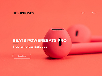 Headphone webpage