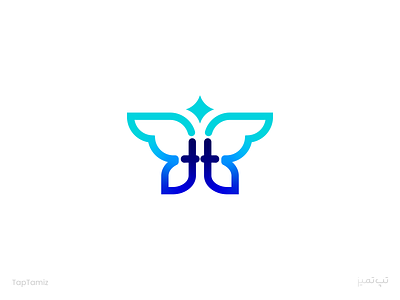 TapTamiz Logo arabic branding butterfly clean cleaning fly laundry logo logotype persian shine tletter tlogo