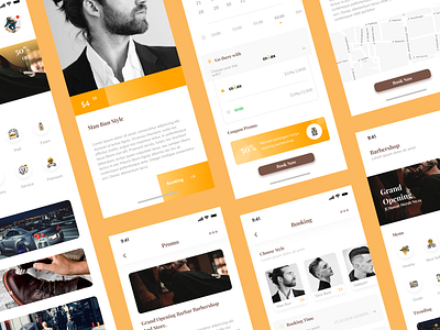 #Exploration - Barbershop App app brand design exploration icon illustration interface interfaces ios iphone mobile prototype tools ui ux uxresearch