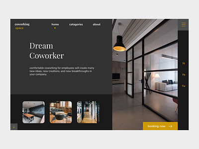 Dream Coworker Landing Page brand dashboard design desktop exploration illustration interface interfaces landing page presentation ui ux uxresearch web webdesign