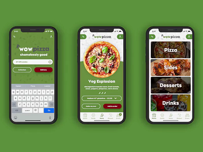 Pizza Delivery PWA Concept app design divante ecommerce pizza pwa ui