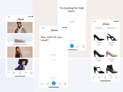 Concept for Clarks - voice search