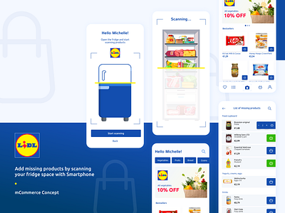 Mobile App concept for Lidl with AI use ai artificialintelligence customer journey design divante ecommerce ecommerce design lidl mobile mobile app mobile design mobile first mobile ui progressive web app pwa shopping app shopping cart ui web design