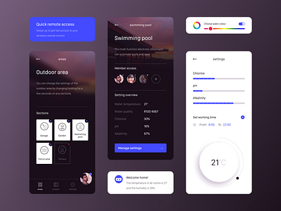 Smart home concept clean concept dvnt innovationlab innovative interface mobile mobile app mobile design mobileapp smart smarthome technology ui ux