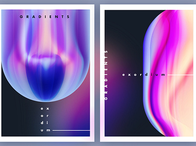 Exordium dynamic gradient shapes abstract colorful colors futuristic design geometric gradient gradient background gradient shapes graphic design graphic resources liquid gradient minimalism poster design ui vector vibrant colors web design web elements