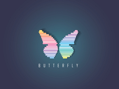 Abstract Butterfly Icon abstract butterfly colorful element icon illustration logo multicolored symbol vector vivid wings