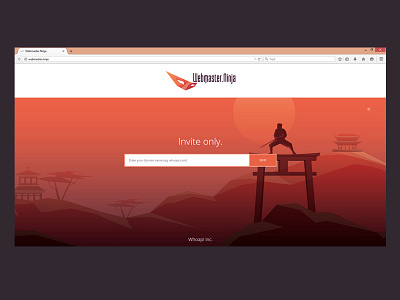 Webmaster.Ninja Landing Page illustration