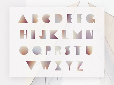 Blurred-vector font