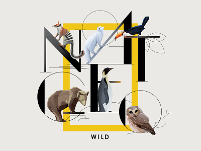 Nat Geo Tribute animals art illustration letters nat geo wild national geographic tribute type typography wildlife
