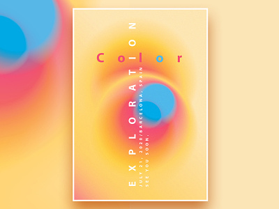 Color Exploration Poster Templates Collection abstract blurry branding design gradient graphic resources illustration minimalism modern design poster poster collection template design vector vibrant colors