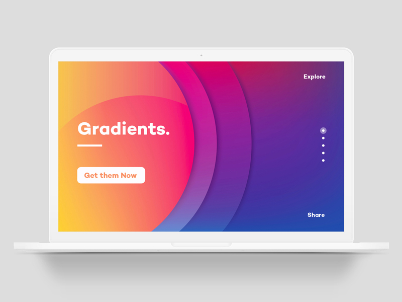 Landing Page Gradients by Diana Hlevnjak on Dribbble