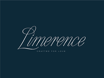 Limerence Lettering curves design diamond jewellery lettering lettermark logo typography
