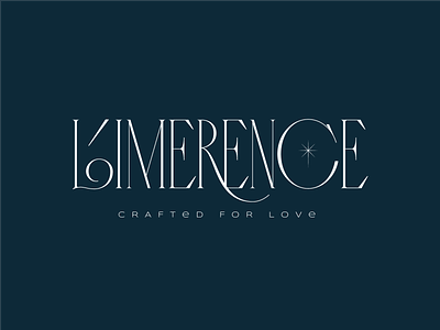 Limerence 2nd version branding curves design diamond lettering logo star typography