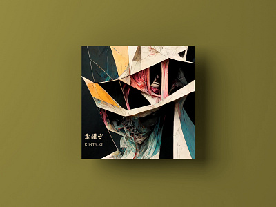 Kintsugi abstract acryl artwork cover japanese series vinyl