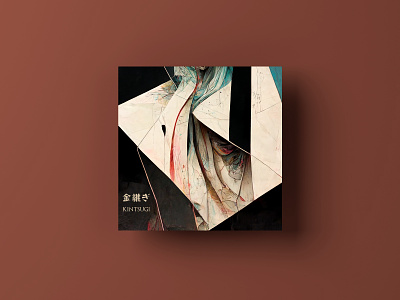 Kintsugi abstract acryl artwork cover japanese vinyl