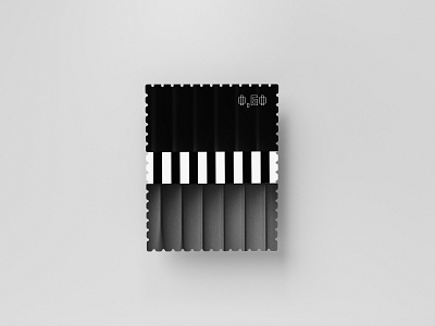 Stamp Series 02/03 2019 abstract black and white dribbbleweeklywarmup minimalistic series stamp texture