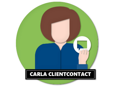Personas Carla Clientcontact Papercut illustration papercut vector