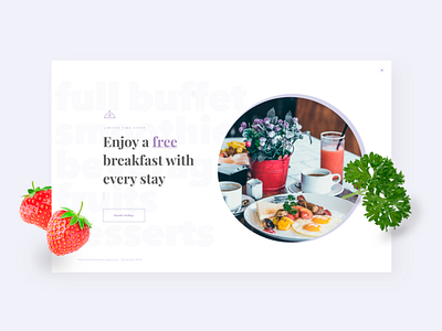 Website Pop-up 016 daily 100 challenge daily challange dailyui dailyui016 dailyuichallenge design food hotel icon overlay popup typography ui ux web website