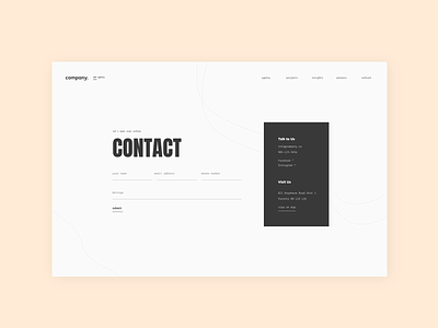 Contact Page 028 contact form contact page daily 100 challenge daily challange dailyui dailyui028 dailyuichallenge design ui ux