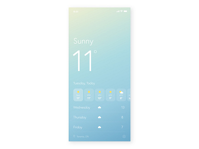 Weather App UI 037 app application daily 100 challenge daily challange dailyui dailyui037 dailyuichallenge design software ui ux weather app weather forecast