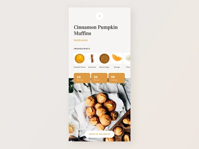 Recipe App 040 app application daily 100 challenge daily challange dailyui dailyui040 dailyuichallenge design food app recipe app software typography ui ux