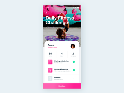 Workout Tracker UI 042 app application daily 100 challenge daily challange dailyui dailyui042 dailyuichallenge design fitness app fitness center software typography ui ux workout app workout of the day workout tracker