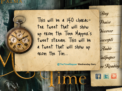 Tweet display for Map of Time