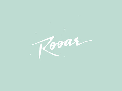 Roar lettering type