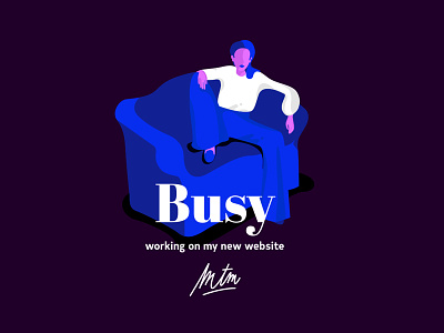 Busy Bro illustration typefaces