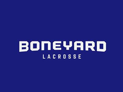 boneyard lacrosse branding design