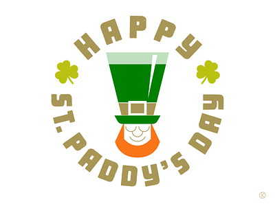Happy St Paddy's Day! art character design design green guinness illustration illustrator ireland irish irishcelebration leprecaun letters logo orange shamrock stpatricksday vector