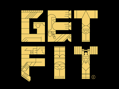 National Fitness Day (UK) art character design getfit graphic humour illustration illustrator logo sport type typedesign typogaphy vector