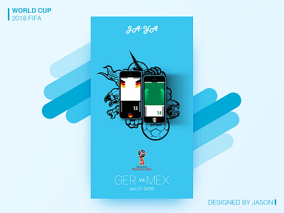 WorldCupGamePoster blue design football splash page ui world cup 2018