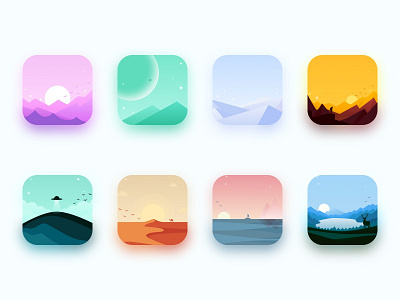 Simple Illustrations design elk illustration moon scenery sea simple icon splash page star ufo