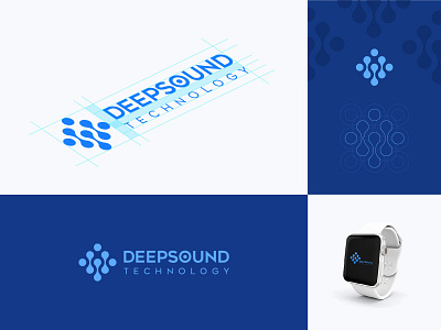 Ds Logo blue branding design logo sound ui