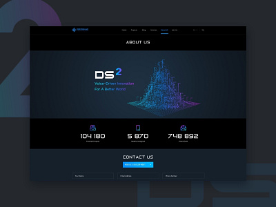 Ds Website about us black branding dark design gradient grid web webdesign website