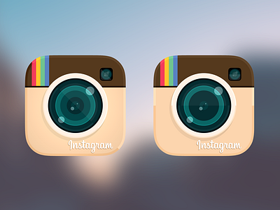 Instagram App Rebrand IOS app branding flat instagram ios logo rebrand