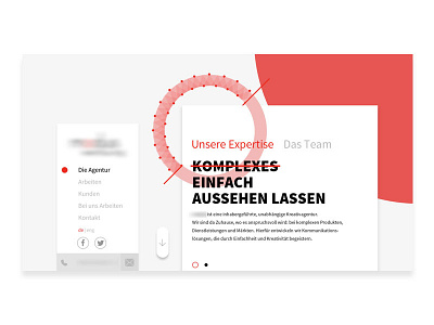 Agency Page layout minimal notsodaily simplified ui user interface website