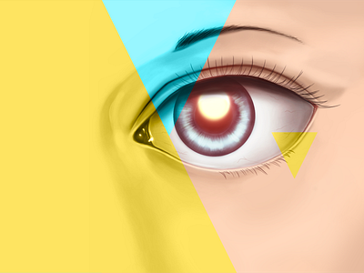 Rise of the phoenix artificial digital digital painting eye illustration phoenix story triangles